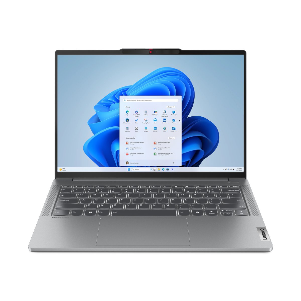 Lenovo IdeaPad Pro 5 14AHP9 AMD Ryzen™ 7 8845HS Laptop 35.6 cm (14") 2.8K 16 GB LPDDR5x-SDRAM 512 GB SSD NVIDIA GeForce RTX 3050 Wi-Fi 6E (802.11ax) Windows 11 Home UK English Grey