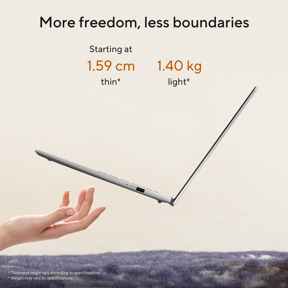 ASUS Vivobook S14 M3407HA-LY008W AMD Ryzen™ 5 220 Laptop 35.6 cm (14") WUXGA 16 GB DDR5-SDRAM 512 GB SSD Wi-Fi 6 (802.11ax) Windows 11 Home Silver - Image 8