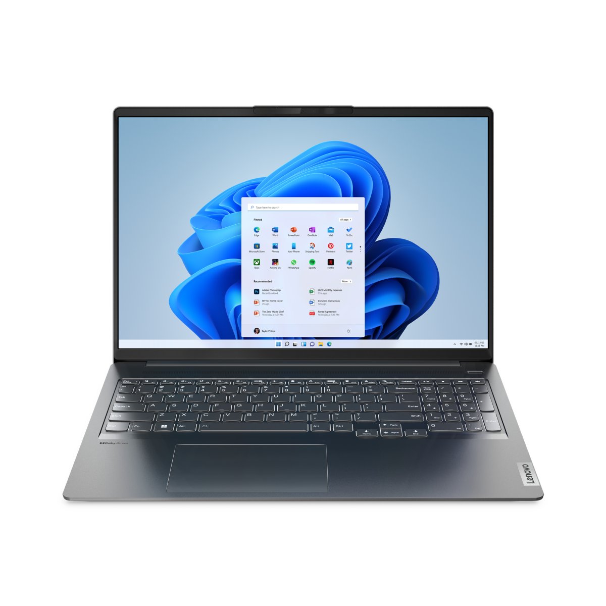 Lenovo IdeaPad 5 Pro 16ARH7 AMD Ryzen™ 7 6800HS Laptop 40.6 cm (16") WQXGA 16 GB LPDDR5-SDRAM 512 GB SSD NVIDIA GeForce RTX 3050 Ti Wi-Fi 6 (802.11ax) Windows 11 Home UK English Grey