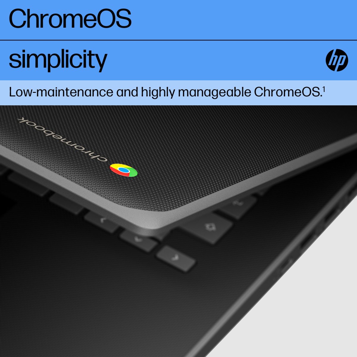 HP Fortis G1i 14 Chromebook Intel® N N150 35.6 cm (14") HD 4 GB LPDDR5-SDRAM 32 GB eMMC Wi-Fi 6 (802.11ax) ChromeOS Black - Image 3