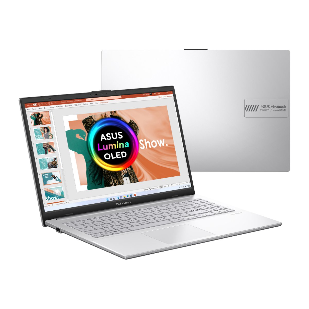 ASUS Vivobook Go 15 OLED E1504FA-L1669W AMD Ryzen™ 5 7520U Laptop 39.6 cm (15.6") Full HD 8 GB LPDDR5-SDRAM 256 GB SSD Wi-Fi 6E (802.11ax) Windows 11 Home in S mode Silver - Image 9