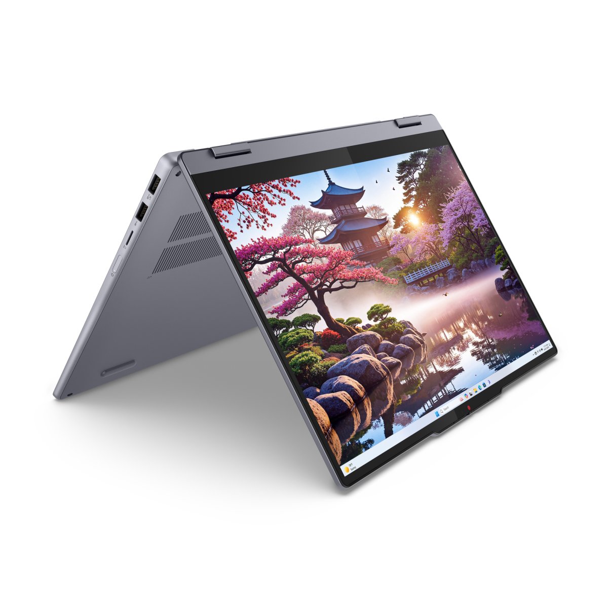 Lenovo IdeaPad 5 2-in-1 14AKP10 Copilot+ PC AMD Ryzen™ AI 7 350 Hybrid (2-in-1) 35.6 cm (14") Touchscreen WUXGA 16 GB LPDDR5x-SDRAM 512 GB SSD Wi-Fi 7 (802.11be) Windows 11 Home English Grey - Image 2