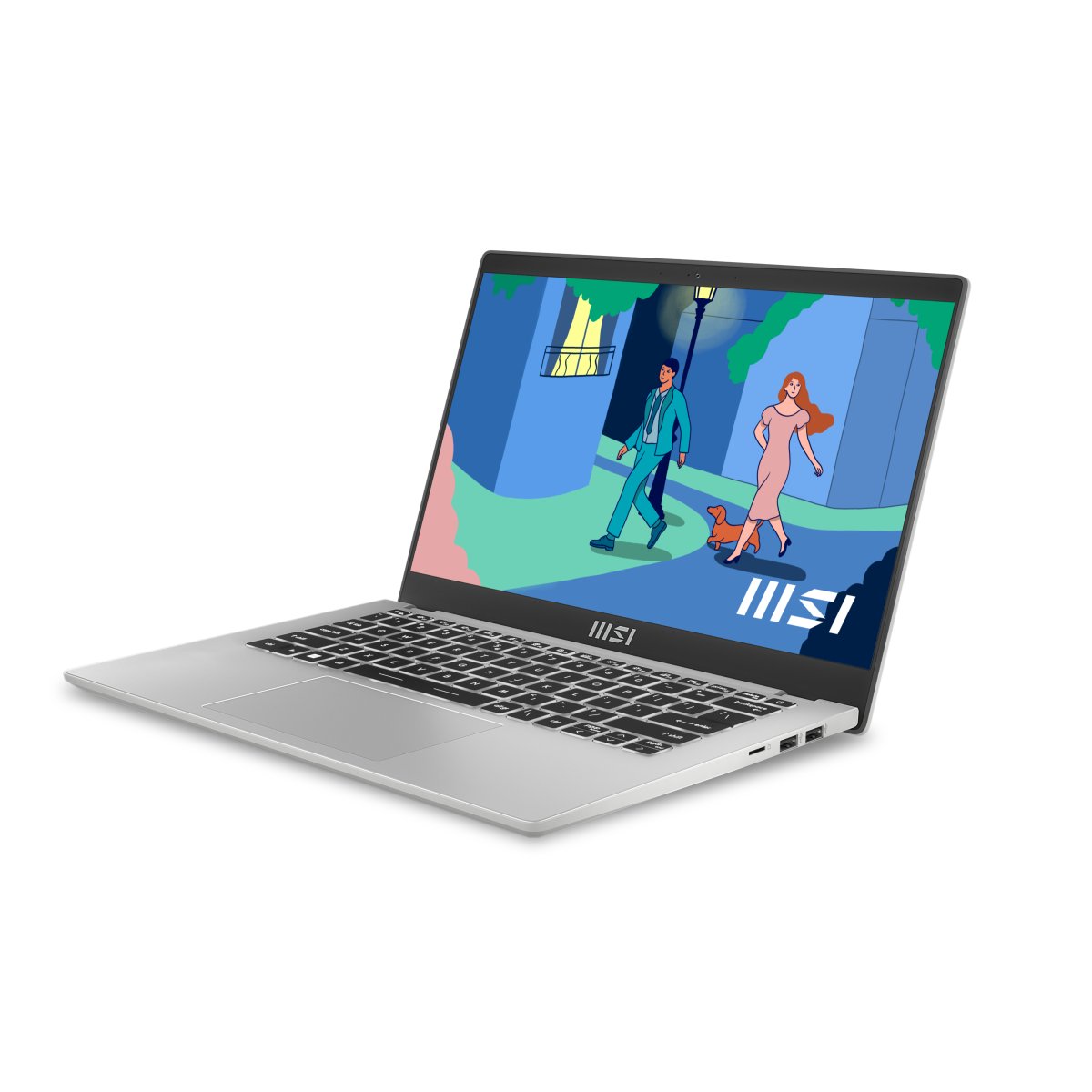 MSI Modern 14 C12M-638UK Intel® Core™ i5 i5-1235U Laptop 35.6 cm (14") Full HD 8 GB DDR4-SDRAM 512 GB SSD Wi-Fi 6 (802.11ax) Windows 11 Home Silver - Image 3