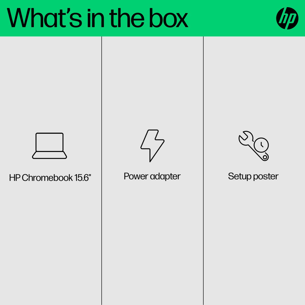 HP Chromebook 15a-nb0003na Intel® Core™ i3 i3-N305 39.6 cm (15.6") Full HD 8 GB LPDDR5-SDRAM 128 GB Flash Wi-Fi 6 (802.11ax) ChromeOS Silver - Image 5