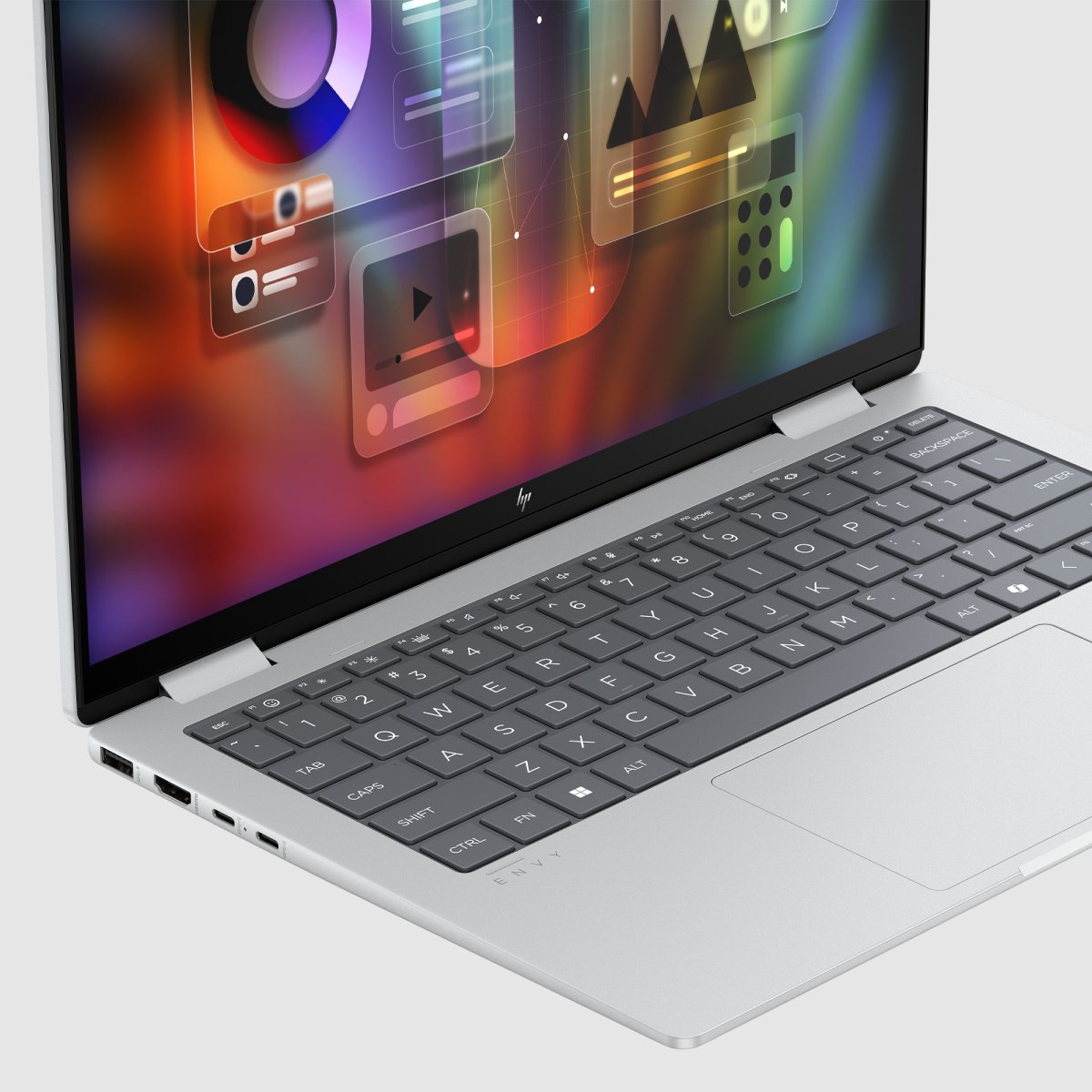 HP ENVY x360 14-fa0009na AMD Ryzen™ 5 8640HS Hybrid (2-in-1) 35.6 cm (14") Touchscreen 2K 16 GB LPDDR5-SDRAM 512 GB SSD Wi-Fi 6E (802.11ax) Windows 11 Home AI PC Silver - Image 15