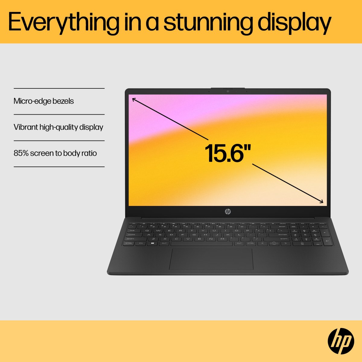 HP 15-fc0004na AMD Ryzen™ 3 7320U Laptop 39.6 cm (15.6") Full HD 4 GB LPDDR5-SDRAM 128 GB SSD Wi-Fi 6 (802.11ax) Windows 11 Home in S mode Silver - Image 11