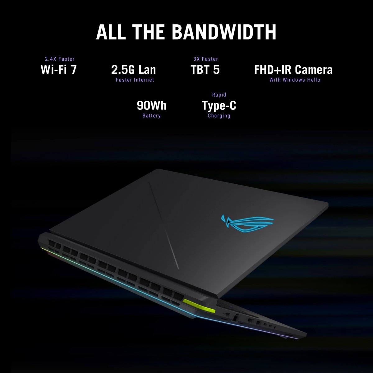 ASUS ROG Strix G18 G815LP-S9005W Intel Core Ultra 9 275HX Laptop 45.7 cm (18") WQXGA 32 GB DDR5-SDRAM 1 TB SSD NVIDIA GeForce RTX 5070 Wi-Fi 7 (802.11be) Windows 11 Home Black, Grey - Image 11
