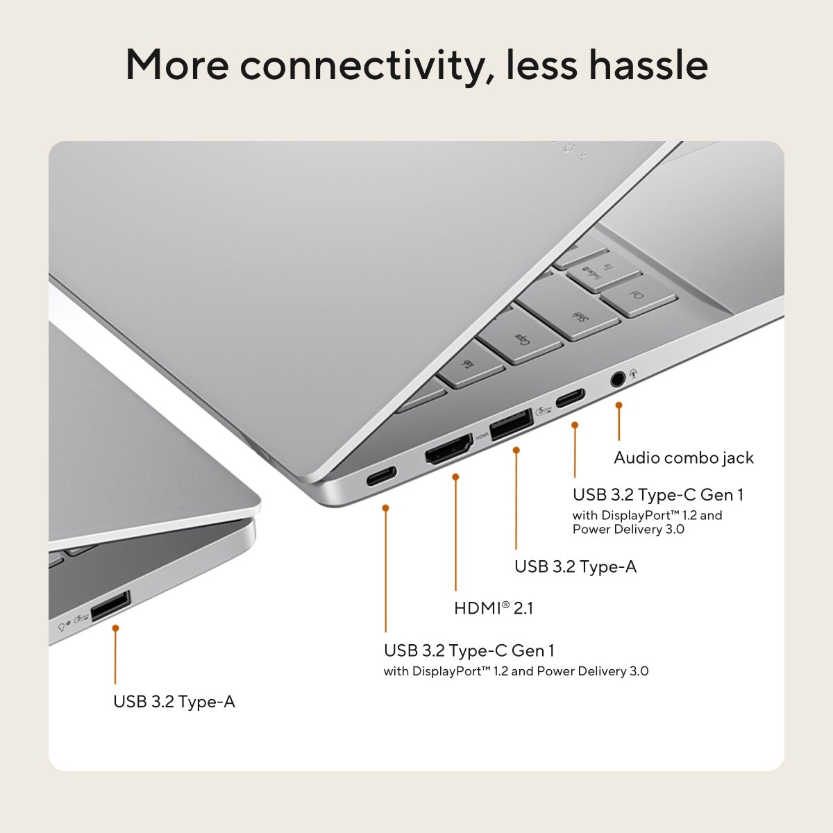 ASUS Vivobook S14 M3407HA-LY008W AMD Ryzen™ 5 220 Laptop 35.6 cm (14") WUXGA 16 GB DDR5-SDRAM 512 GB SSD Wi-Fi 6 (802.11ax) Windows 11 Home Silver - Image 18