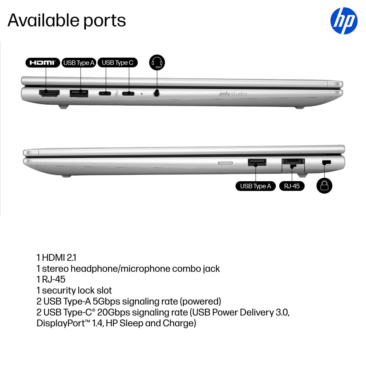 HP ProBook 4 G1iR Intel Core 7 150U Laptop 35.6 cm (14") WUXGA 24 GB DDR5-SDRAM 1 TB SSD Wi-Fi 6E (802.11ax) Windows 11 Pro Silver - Image 5