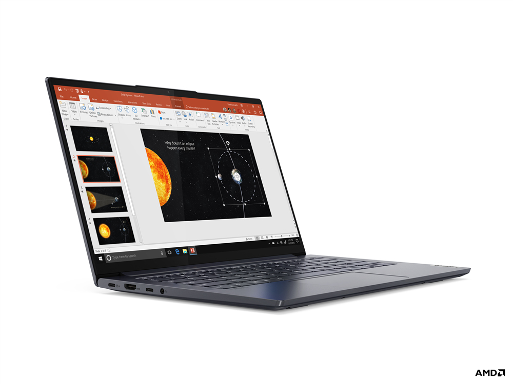 Lenovo Yoga Slim 7 14ARE05 AMD Ryzen™ 5 4500U Laptop 35.6 cm (14") Full HD 8 GB LPDDR4x-SDRAM 256 GB SSD Wi-Fi 6 (802.11ax) Windows 10 Home Grey