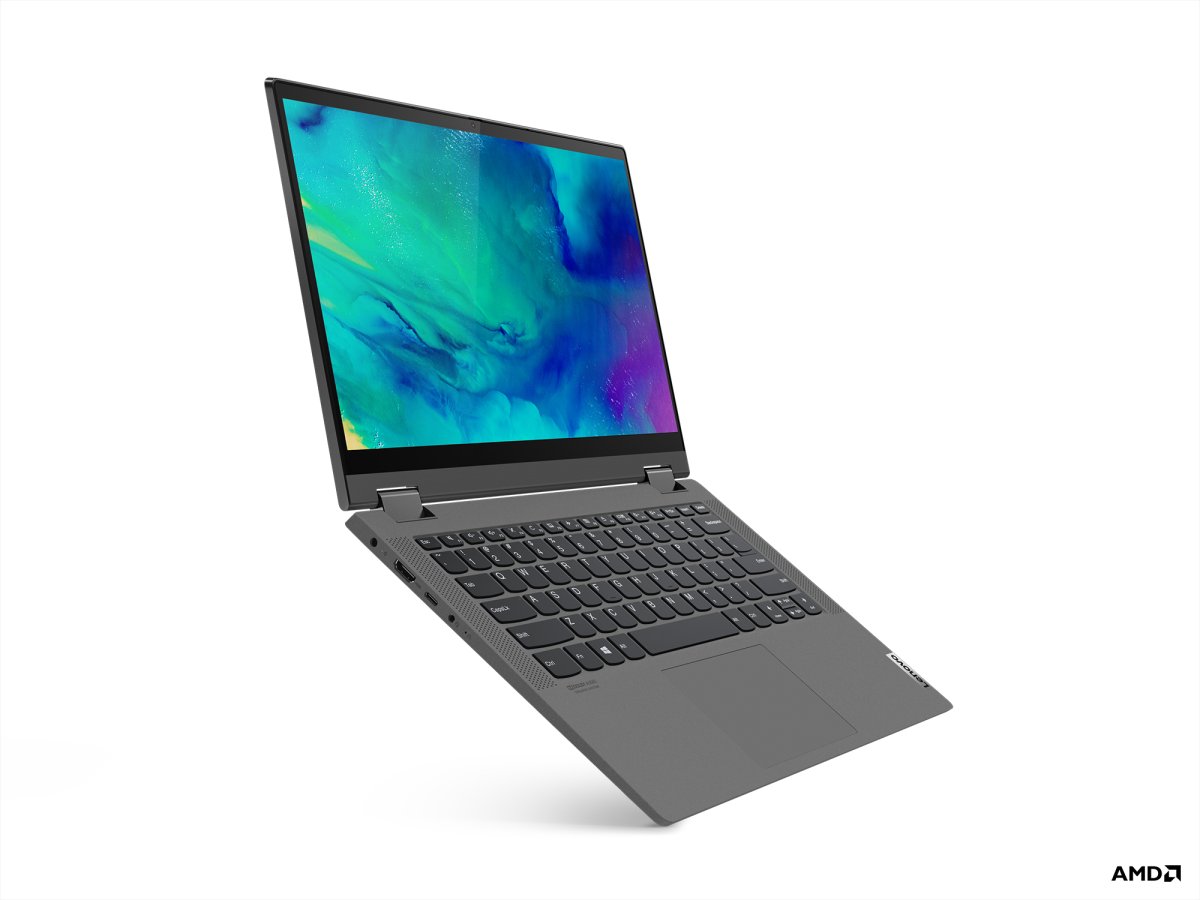 Lenovo IdeaPad Flex 5 14ARE05 AMD Ryzen™ 7 4700U Hybrid (2-in-1) 35.6 cm (14") Touchscreen Full HD 8 GB DDR4-SDRAM 512 GB SSD Wi-Fi 5 (802.11ac) Windows 10 Home in S mode Graphite, Grey - Image 2