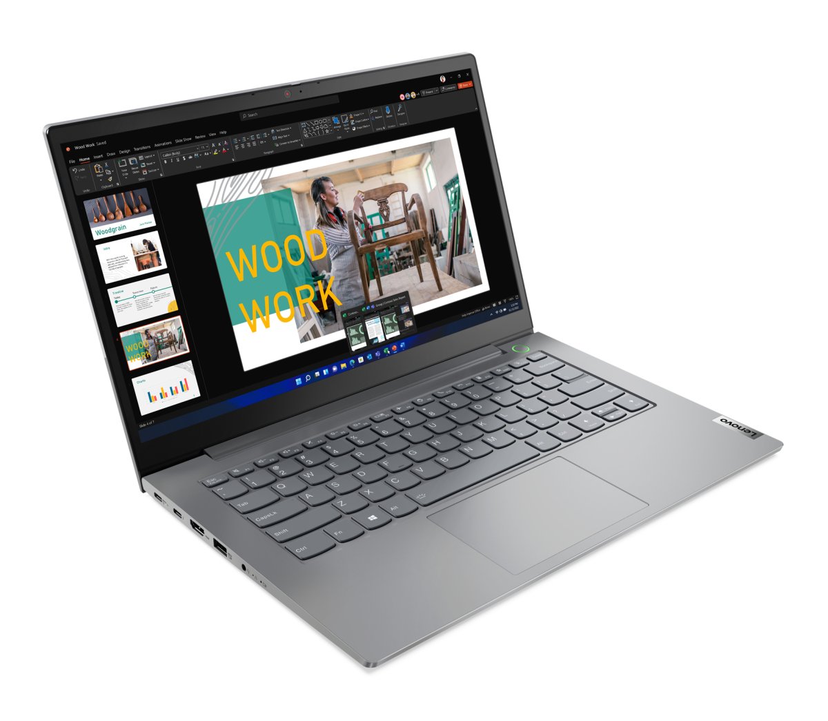 Lenovo ThinkBook 14 G4 IAP Intel® Core™ i5 i5-1235U Laptop 35.6 cm (14") Full HD 8 GB DDR4-SDRAM 256 GB SSD Wi-Fi 6 (802.11ax) Windows 11 Pro UK English Grey - Image 2