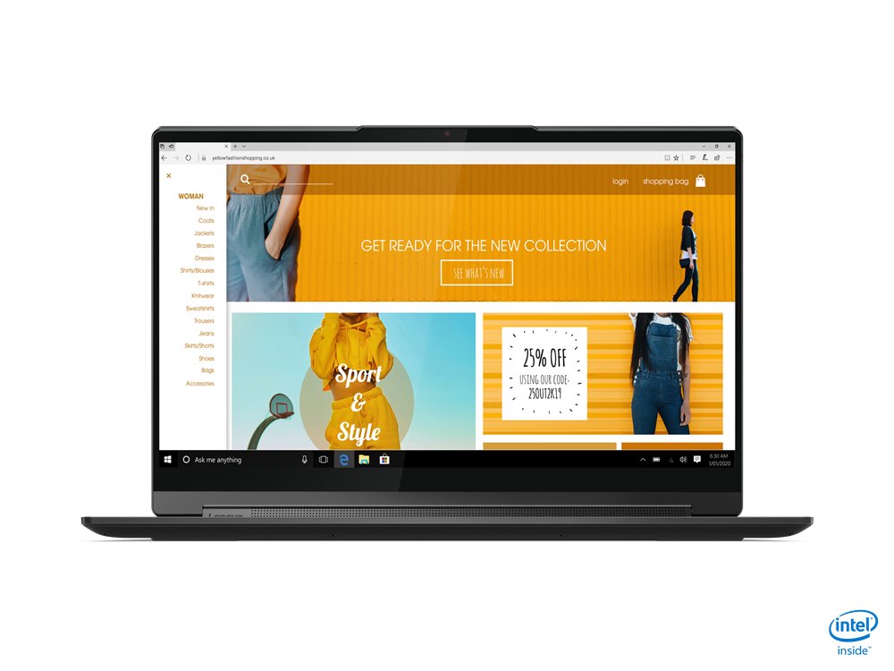 Lenovo Yoga 9 14ITL5 Intel® Core™ i7 i7-1185G7 Hybrid (2-in-1) 35.6 cm (14") Touchscreen 4K Ultra HD 16 GB LPDDR4x-SDRAM 1 TB SSD Wi-Fi 6 (802.11ax) Windows 10 Home Black