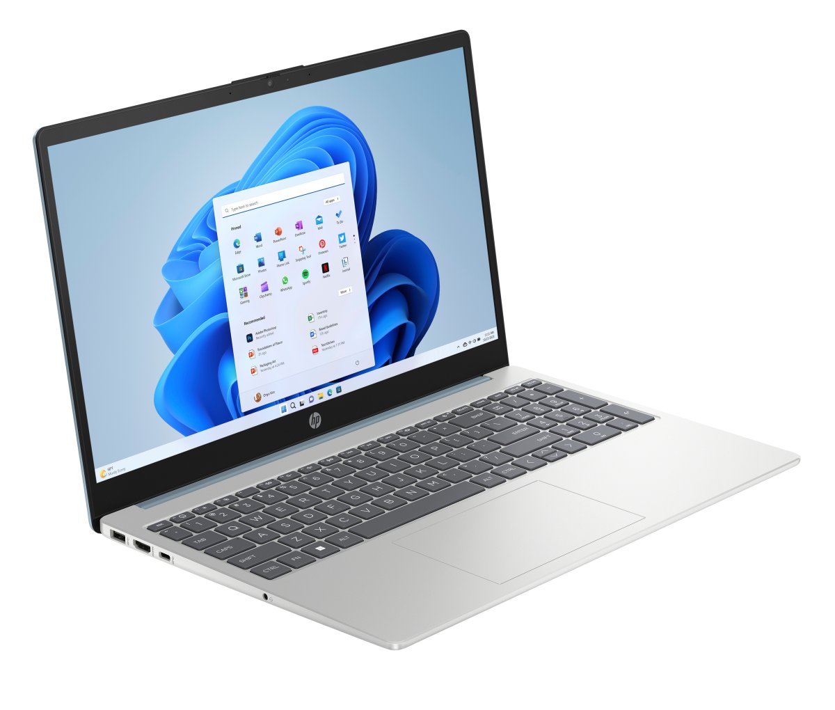 HP 15-fc0053na AMD Ryzen™ 3 7320U Laptop 39.6 cm (15.6") Full HD 8 GB LPDDR5-SDRAM 512 GB SSD Wi-Fi 6 (802.11ax) Windows 11 Home Silver - Image 2