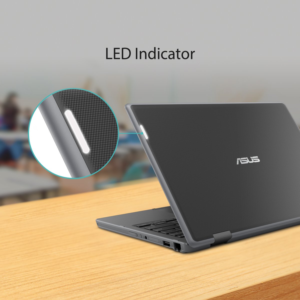 ASUS BR1100C-C81XA Intel® Celeron® N N4500 Laptop 29.5 cm (11.6") HD 8 GB DDR4-SDRAM 128 GB eMMC Wi-Fi 6 (802.11ax) Windows 11 Pro Education Grey - Image 30
