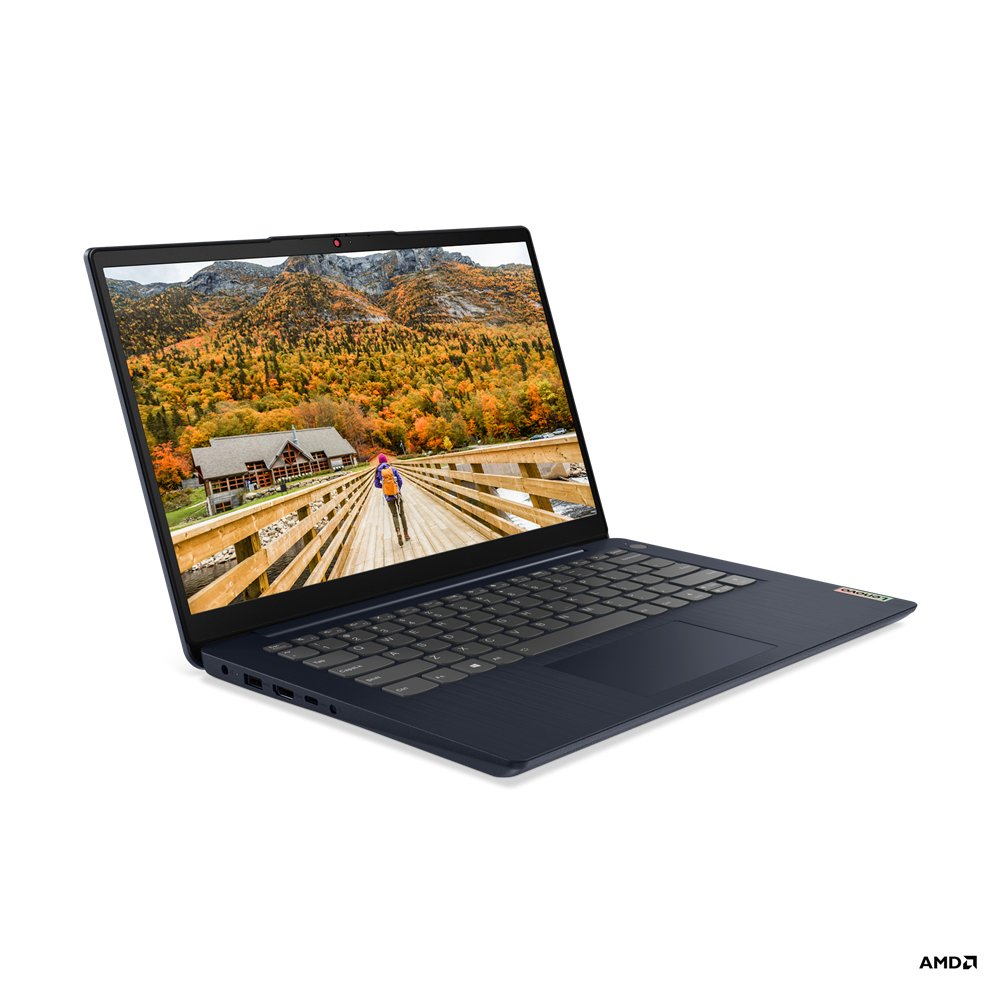 Lenovo IdeaPad 3 14ALC6 AMD Ryzen™ 3 5300U Laptop 35.6 cm (14") Full HD 4 GB DDR4-SDRAM 128 GB SSD Wi-Fi 6 (802.11ax) Windows 11 Home in S mode UK English Blue