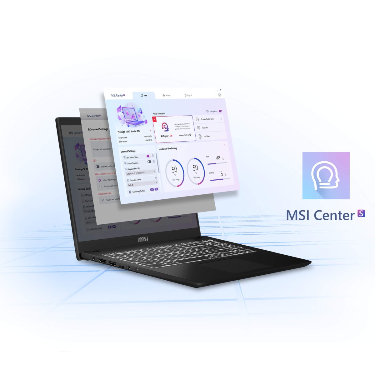MSI Modern 15 H C2RMG-282UK Intel Core 5 210H Laptop 39.6 cm (15.6") Full HD 16 GB DDR4-SDRAM 512 GB SSD Wi-Fi 6E (802.11ax) Windows 11 Home Black - Image 27