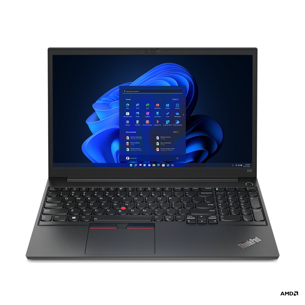 Lenovo ThinkPad E15 Gen 4 (AMD) AMD Ryzen™ 5 5625U Laptop 39.6 cm (15.6") Full HD 8 GB DDR4-SDRAM 256 GB SSD Wi-Fi 6 (802.11ax) Windows 11 Pro English Black