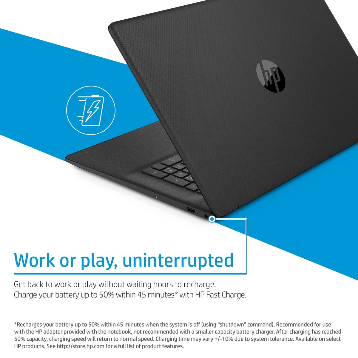 HP 17-cn2020na Intel® Core™ i5 i5-1235U Laptop 43.9 cm (17.3") Full HD 8 GB DDR4-SDRAM 512 GB SSD Wi-Fi 5 (802.11ac) Windows 11 Home Silver - Image 4
