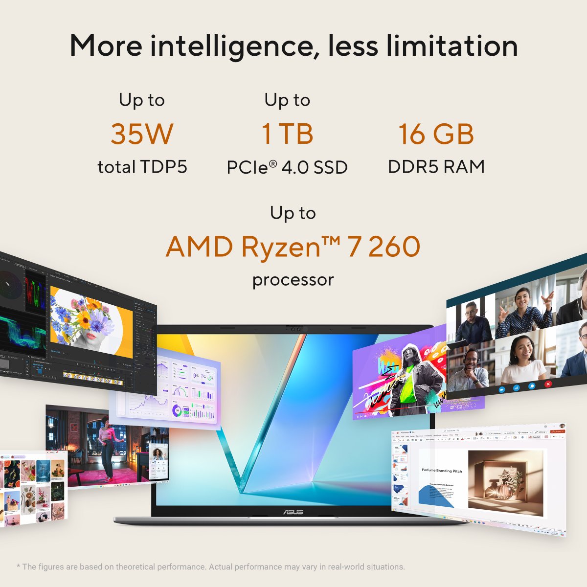 ASUS Vivobook S14 M3407HA-LY008W AMD Ryzen™ 5 220 Laptop 35.6 cm (14") WUXGA 16 GB DDR5-SDRAM 512 GB SSD Wi-Fi 6 (802.11ax) Windows 11 Home Silver - Image 11