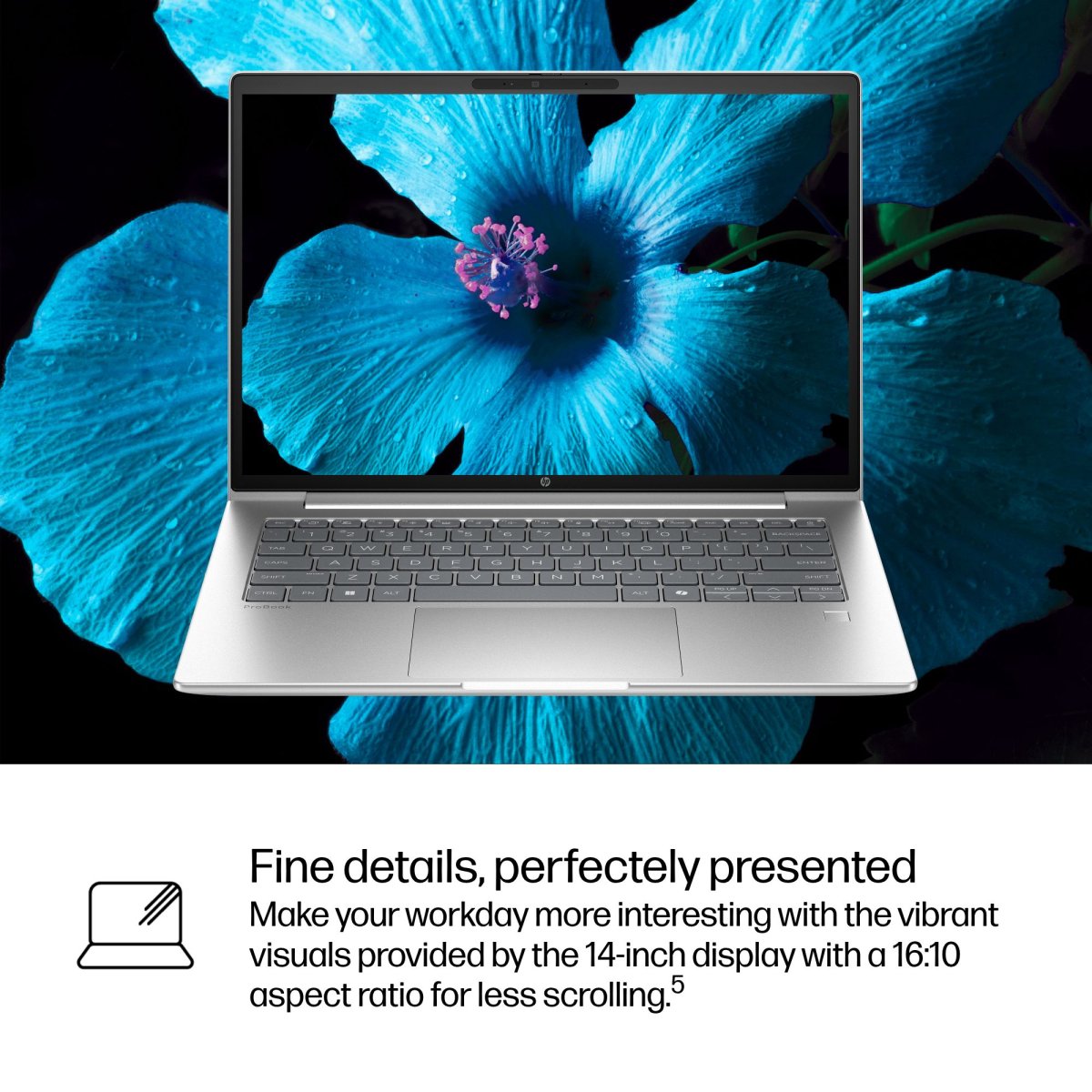 HP ProBook 4 G1i AI Intel Core Ultra 5 225U Laptop 35.6 cm (14") WUXGA 16 GB DDR5-SDRAM 256 GB SSD Wi-Fi 7 (802.11be) Windows 11 Pro AI PC Silver - Image 6