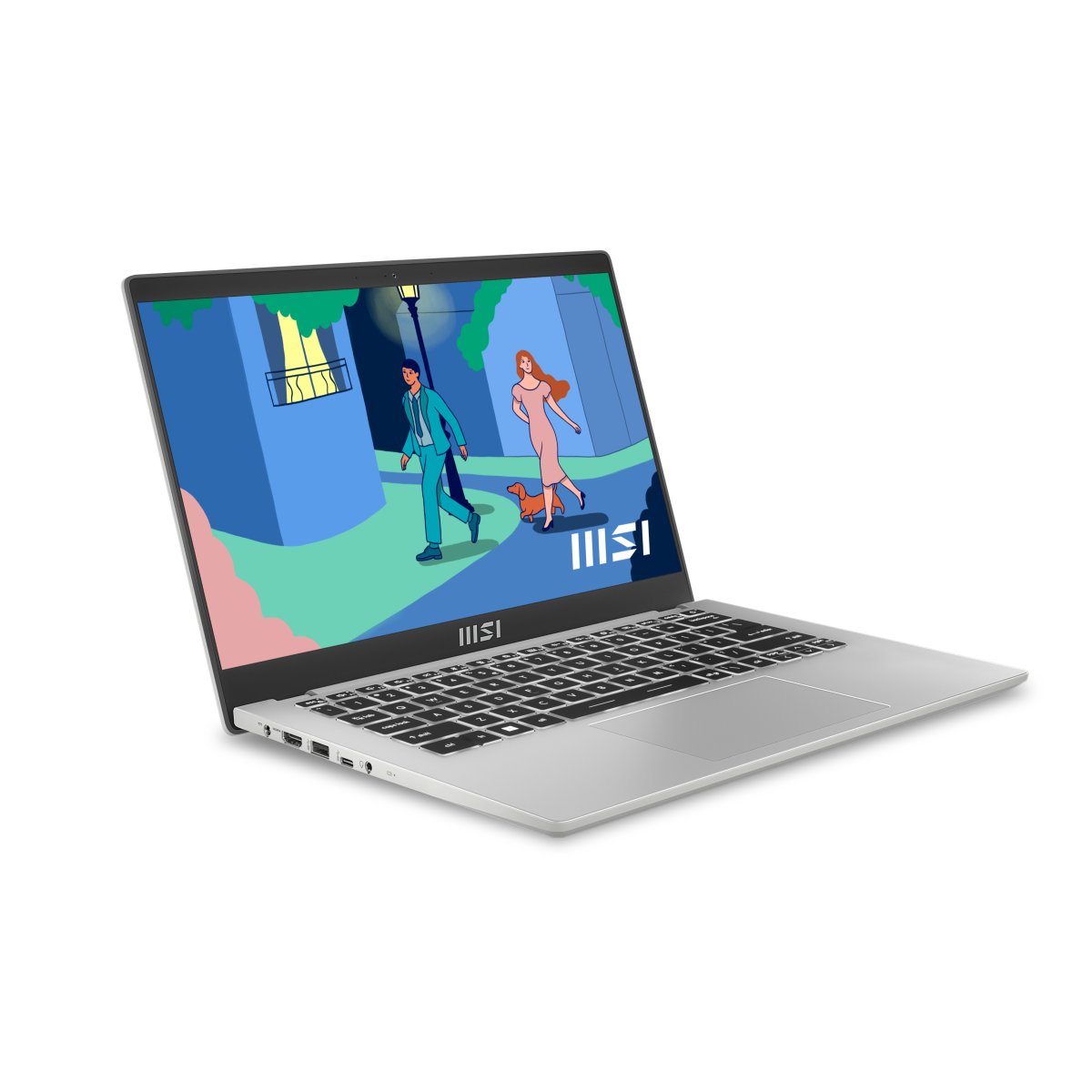 MSI Modern 14 C12M-638UK Intel® Core™ i5 i5-1235U Laptop 35.6 cm (14") Full HD 8 GB DDR4-SDRAM 512 GB SSD Wi-Fi 6 (802.11ax) Windows 11 Home Silver - Image 2