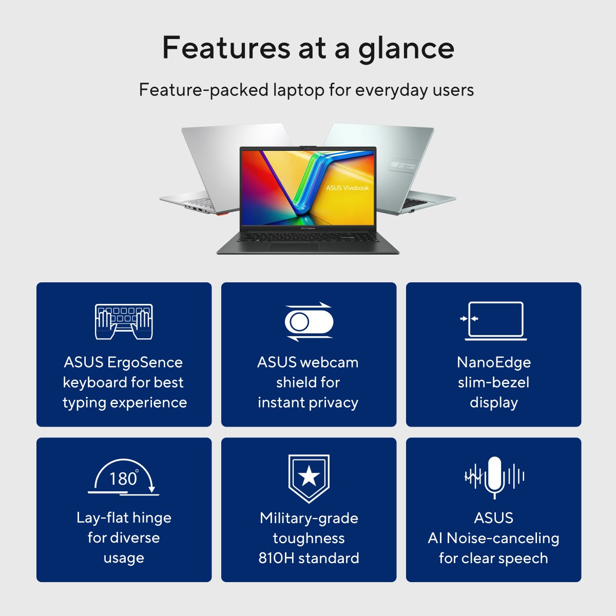 ASUS Vivobook Go 15 E1504GA-NJ084W Intel Core i3 N-series i3-N305 Laptop 39.6 cm (15.6") Full HD 8 GB DDR4-SDRAM 256 GB Flash Wi-Fi 6E (802.11ax) Windows 11 Home in S mode Silver - Image 21
