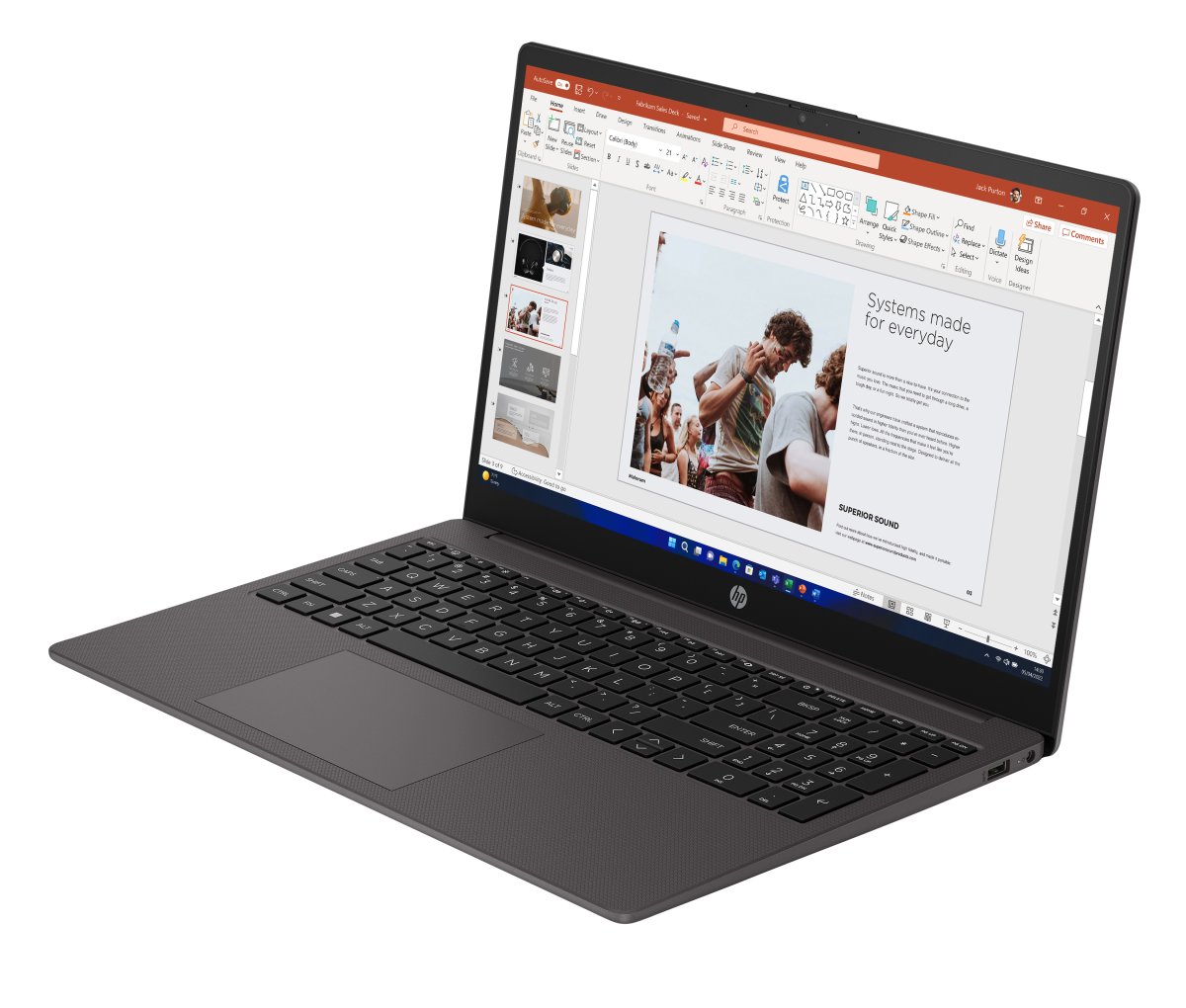 HP 255 G10 AMD Ryzen™ 5 7530U Laptop 39.6 cm (15.6") Full HD 8 GB DDR4-SDRAM 256 GB SSD Wi-Fi 6 (802.11ax) Windows 11 Pro Black - Image 4