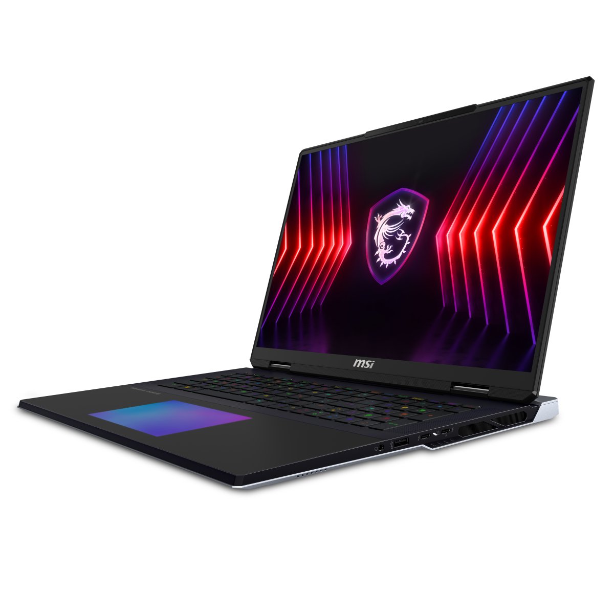 MSI Titan 18 HX A14VIG-051UK Intel® Core™ i9 i9-14900HX Laptop 45.7 cm (18") UHD+ 32 GB DDR5-SDRAM 2 TB SSD NVIDIA GeForce RTX 4090 Wi-Fi 7 (802.11be) Windows 11 Pro Black - Image 2