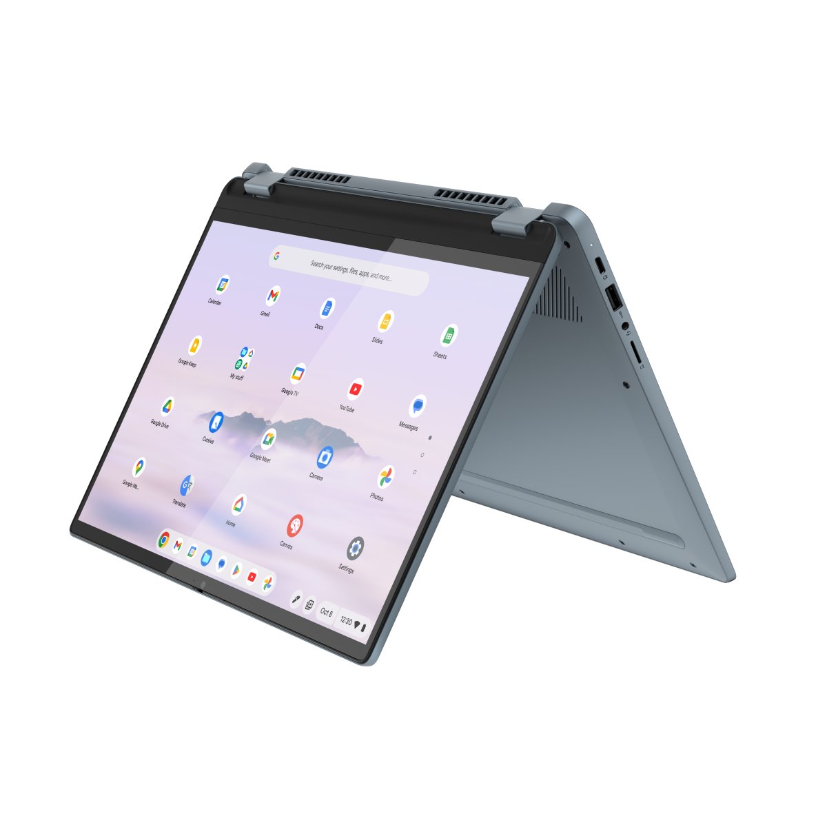 Lenovo IdeaPad Slim 3 Chrome 14M868 MediaTek Kompanio 520 Chromebook 14" Full HD 4 GB LPDDR4x-SDRAM 128 GB eMMC Wi-Fi 6 (802.11ax) ChromeOS UK English Blue - Image 7