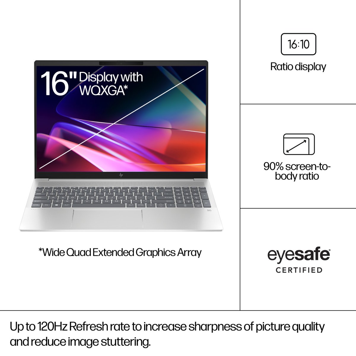 HP Pavilion Plus 16-ab1000na Intel Core Ultra 7 155H Laptop 40.6 cm (16") WQXGA 32 GB LPDDR5x-SDRAM 1 TB SSD NVIDIA GeForce RTX 4050 Wi-Fi 6E (802.11ax) Windows 11 Home AI PC Silver - Image 11