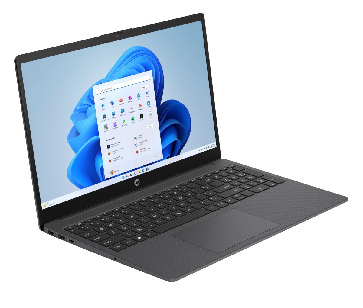 HP 15-fc0078na AMD Athlon Silver 7120U Laptop 39.6 cm (15.6") Full HD 8 GB LPDDR5-SDRAM 128 GB SSD Wi-Fi 6 (802.11ax) Windows 11 Home in S mode Grey - Image 2