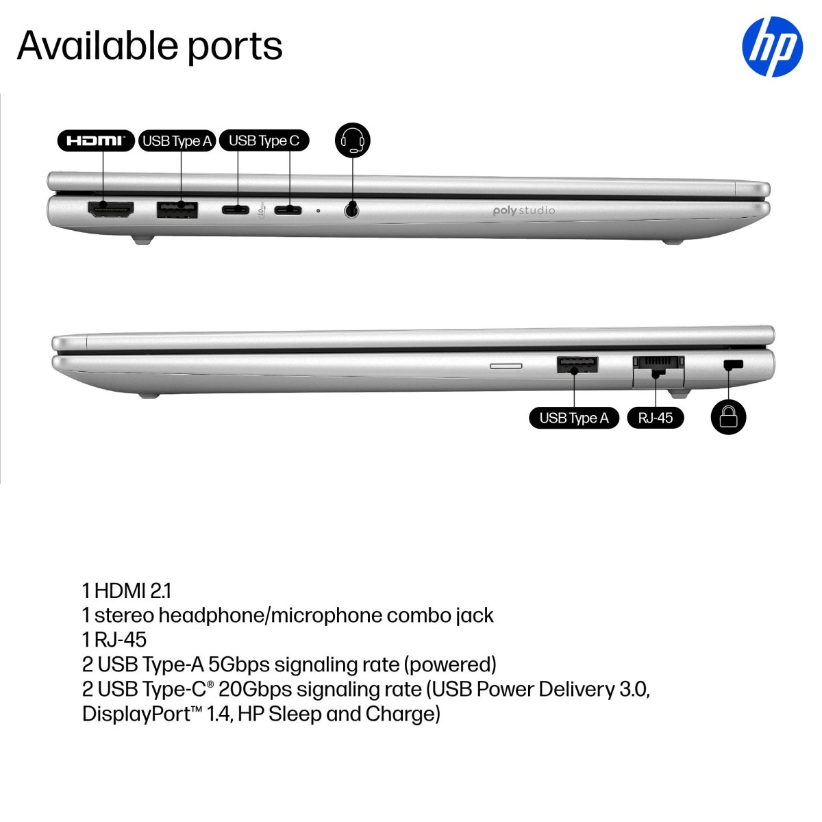 HP ProBook 4 G1i AI Intel Core Ultra 5 225U Laptop 35.6 cm (14") WUXGA 16 GB DDR5-SDRAM 256 GB SSD Wi-Fi 7 (802.11be) Windows 11 Pro AI PC Silver - Image 4