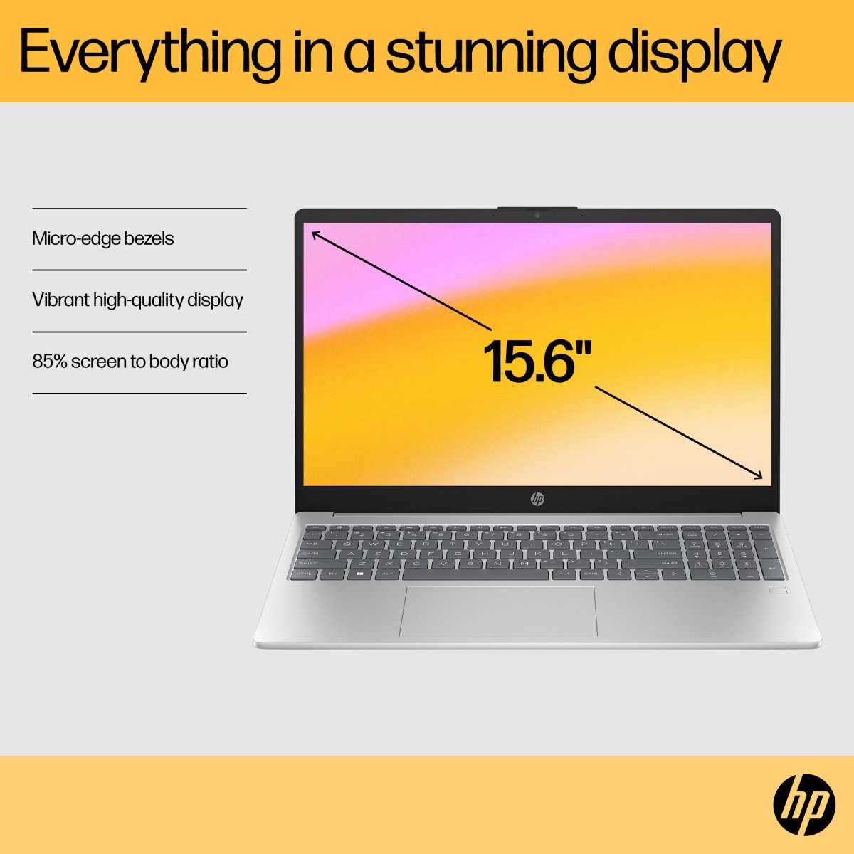 HP 15-fc0036na AMD Ryzen™ 5 7520U Laptop 39.6 cm (15.6") Full HD 8 GB LPDDR5-SDRAM 512 GB SSD Wi-Fi 6 (802.11ax) Windows 11 Home Black - Image 7
