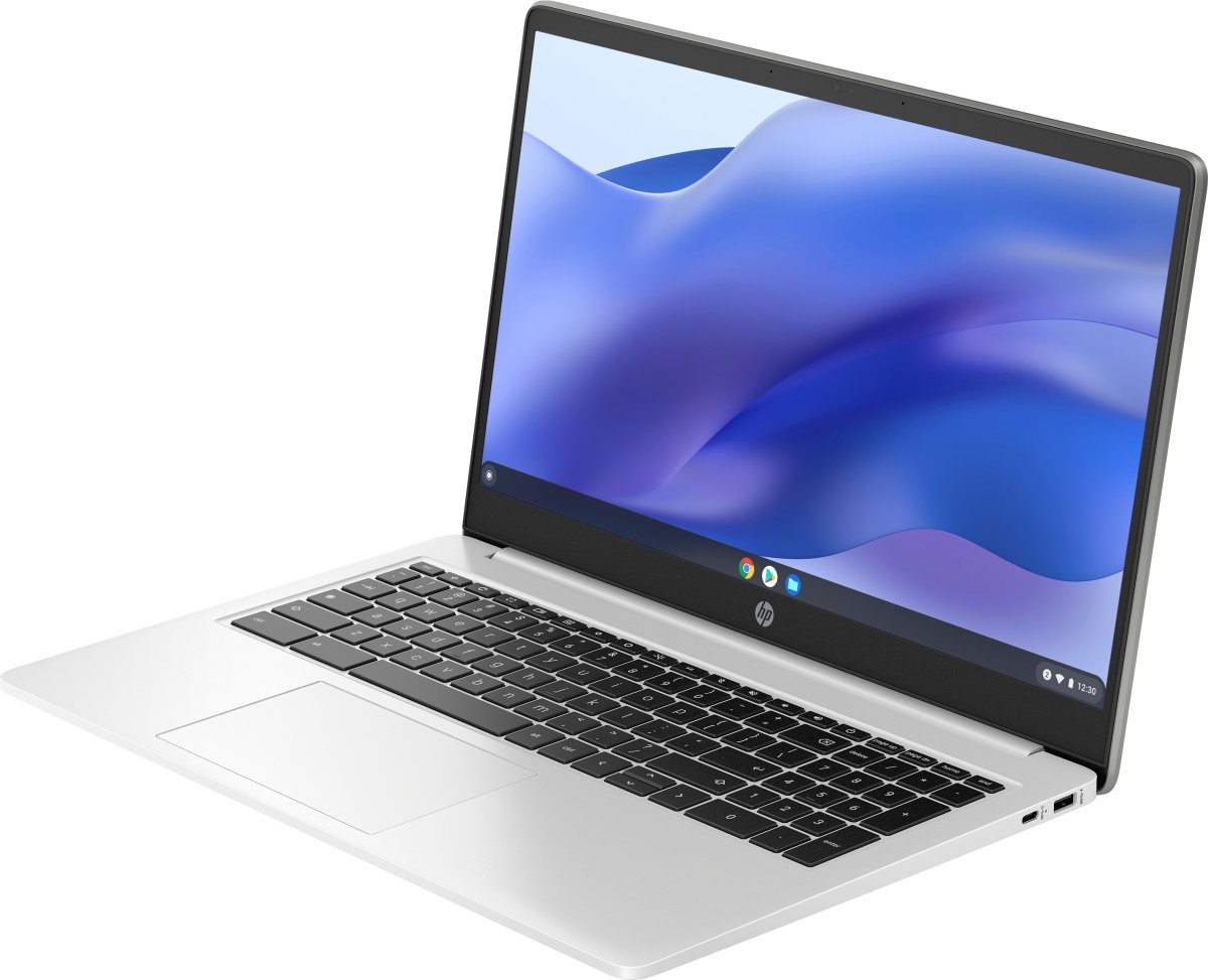 HP Chromebook 15a-na0007na Intel® Celeron® N4500 39.6 cm (15.6") HD 4 GB LPDDR4x-SDRAM 128 GB eMMC Wi-Fi 5 (802.11ac) ChromeOS Silver - Image 2