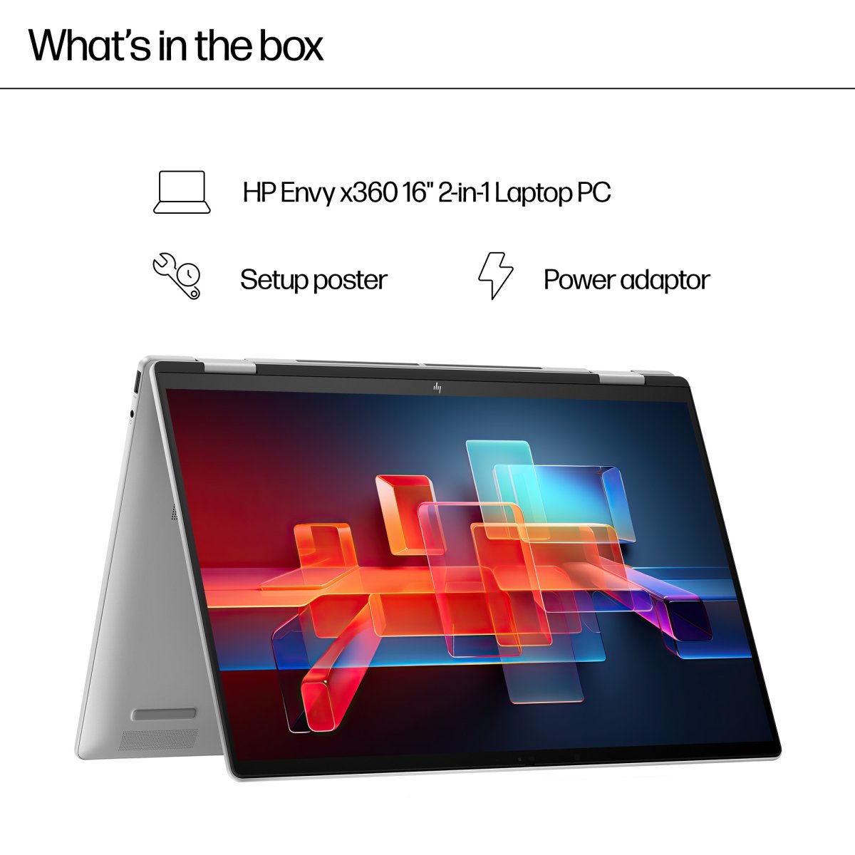 HP ENVY x360 16-ad0005na AMD Ryzen™ 5 8640HS Hybrid (2-in-1) 40.6 cm (16") Touchscreen 2K 8 GB LPDDR5-SDRAM 512 GB SSD Wi-Fi 6E (802.11ax) Windows 11 Home AI PC Silver - Image 7