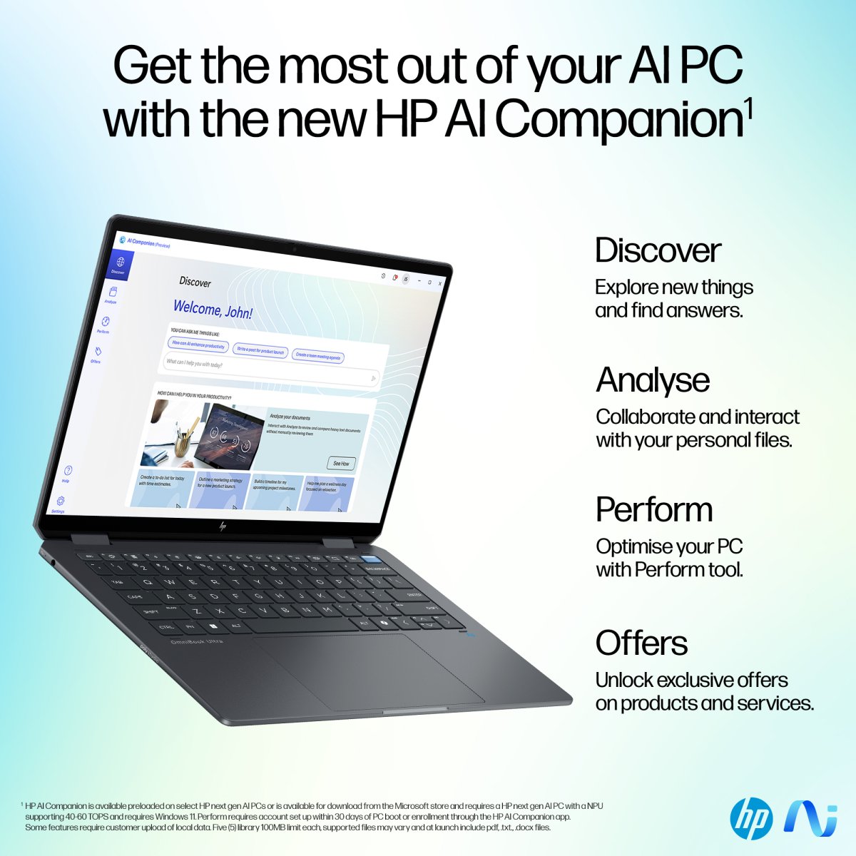 HP OmniBook Ultra Flip 14-fh0006na Copilot+ PC Intel Core Ultra 7 256V Hybrid (2-in-1) 35.6 cm (14") Touchscreen 3K 16 GB LPDDR5x-SDRAM 1 TB SSD Wi-Fi 7 (802.11be) Windows 11 Home Grey - Image 13