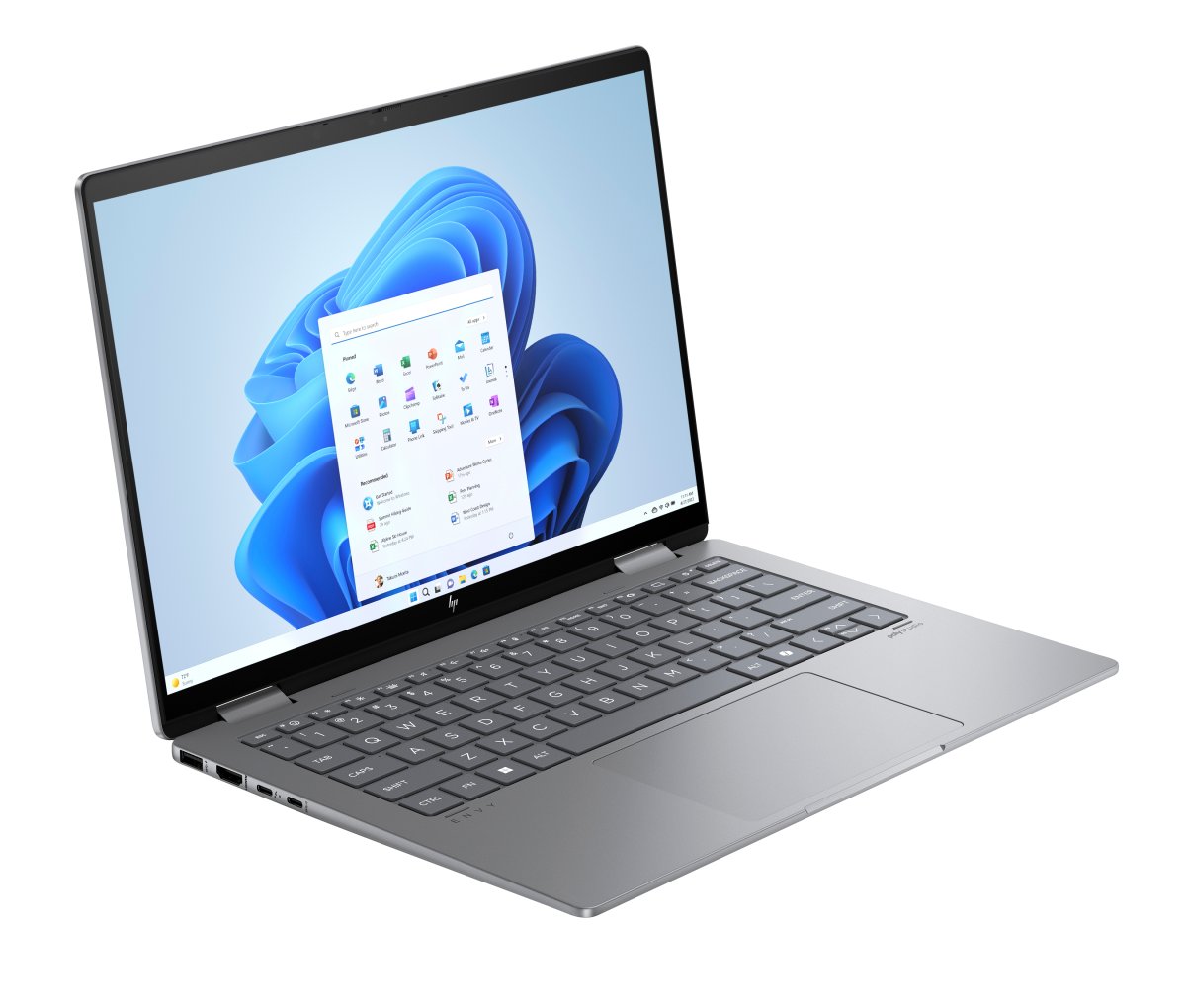 HP ENVY x360 14-fc0005na Intel Core Ultra 5 125U Hybrid (2-in-1) 35.6 cm (14") Touchscreen 3K 16 GB LPDDR5-SDRAM 512 GB SSD Wi-Fi 6E (802.11ax) Windows 11 Home AI PC Silver - Image 3