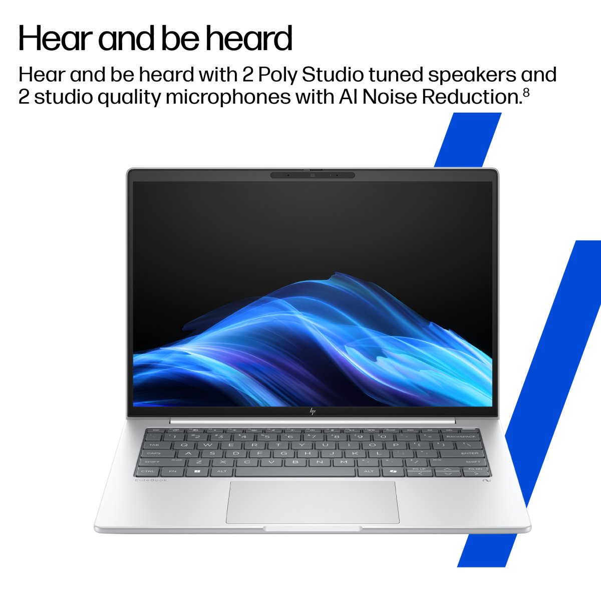 HP EliteBook 8 G1i Next Gen AI Wolf Pro Security Edition Copilot+ PC Intel Core Ultra 7 256V Laptop 35.6 cm (14") WUXGA 16 GB LPDDR5x-SDRAM 1 TB SSD Wi-Fi 7 (802.11be) Windows 11 Pro Silver - Image 8
