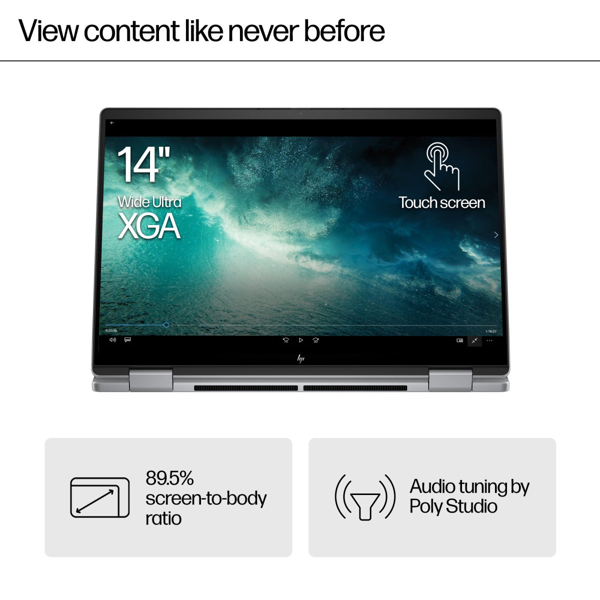 HP ENVY x360 14-fa0009na AMD Ryzen™ 5 8640HS Hybrid (2-in-1) 35.6 cm (14") Touchscreen 2K 16 GB LPDDR5-SDRAM 512 GB SSD Wi-Fi 6E (802.11ax) Windows 11 Home AI PC Silver - Image 12