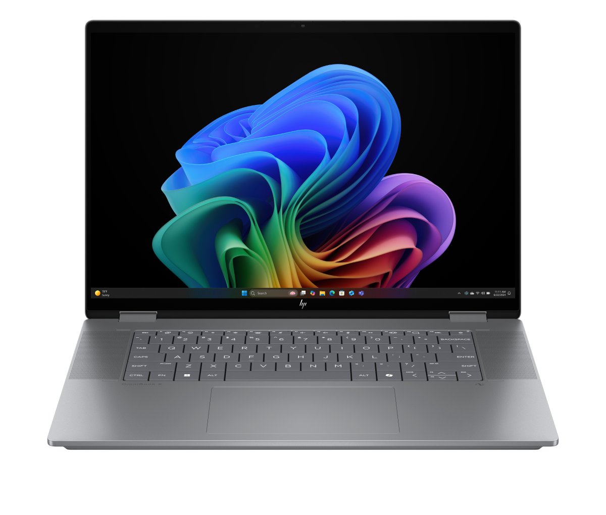 HP OmniBook X Flip 16-ar0004na Copilot+ PC AMD Ryzen™ AI 5 340 Hybrid (2-in-1) 40.6 cm (16") Touchscreen 2K 16 GB LPDDR5x-SDRAM 512 GB SSD Wi-Fi 7 (802.11be) Windows 11 Home Silver - Image 2