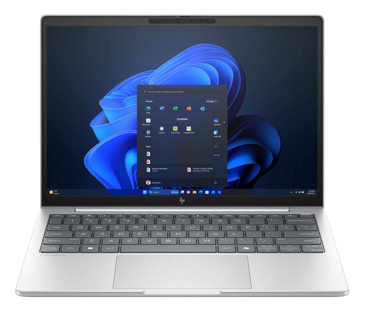 HP EliteBook 8 G1i AI PC Intel Core Ultra 5 225U Laptop 33.8 cm (13.3") WUXGA 16 GB LPDDR5x-SDRAM 512 GB SSD Wi-Fi 7 (802.11be) Windows 11 Pro Silver