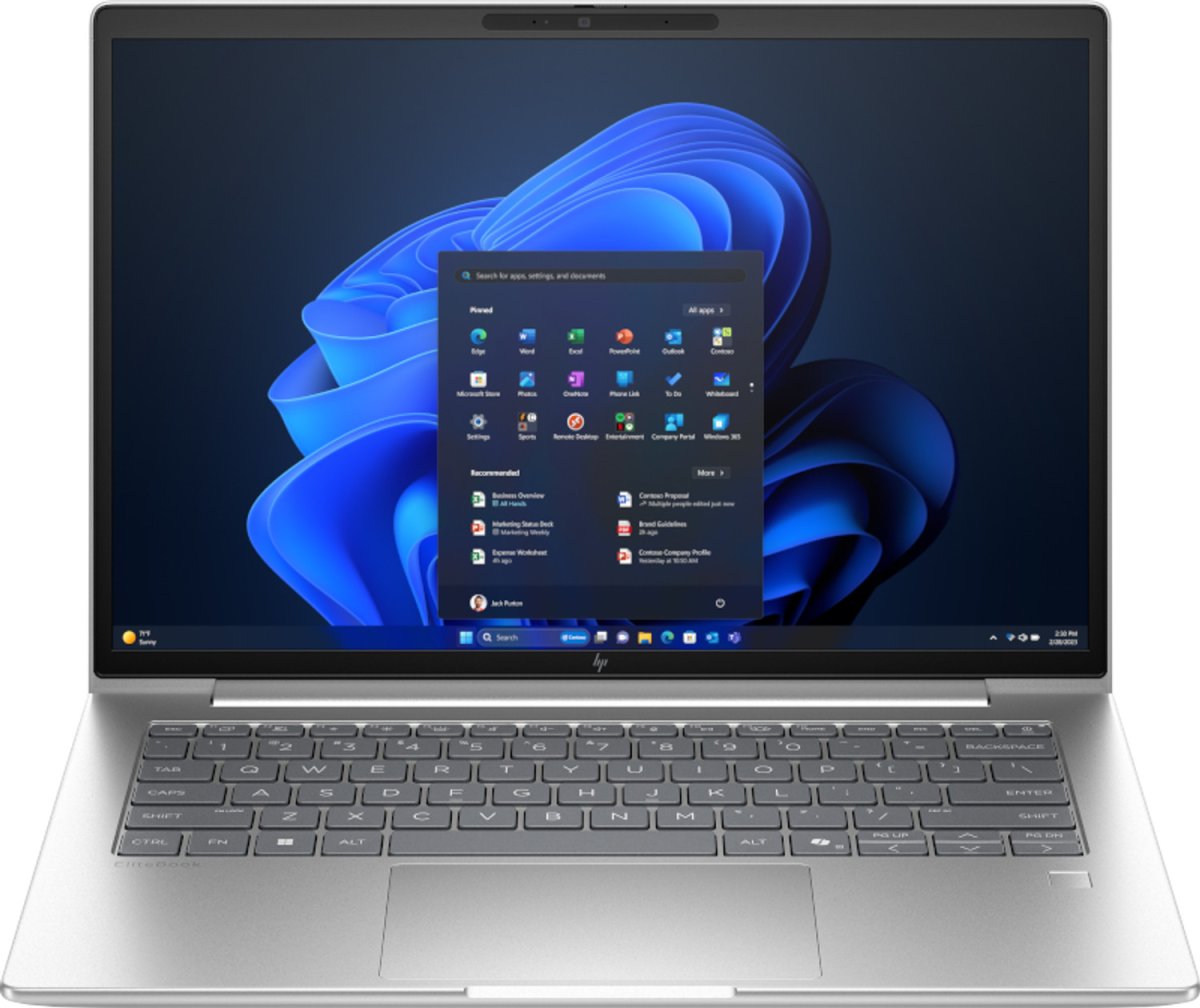 HP EliteBook 6 G1i AI PC Intel Core Ultra 5 225U Laptop 35.6 cm (14") WUXGA 16 GB DDR5-SDRAM 512 GB SSD Wi-Fi 7 (802.11be) Windows 11 Pro Silver