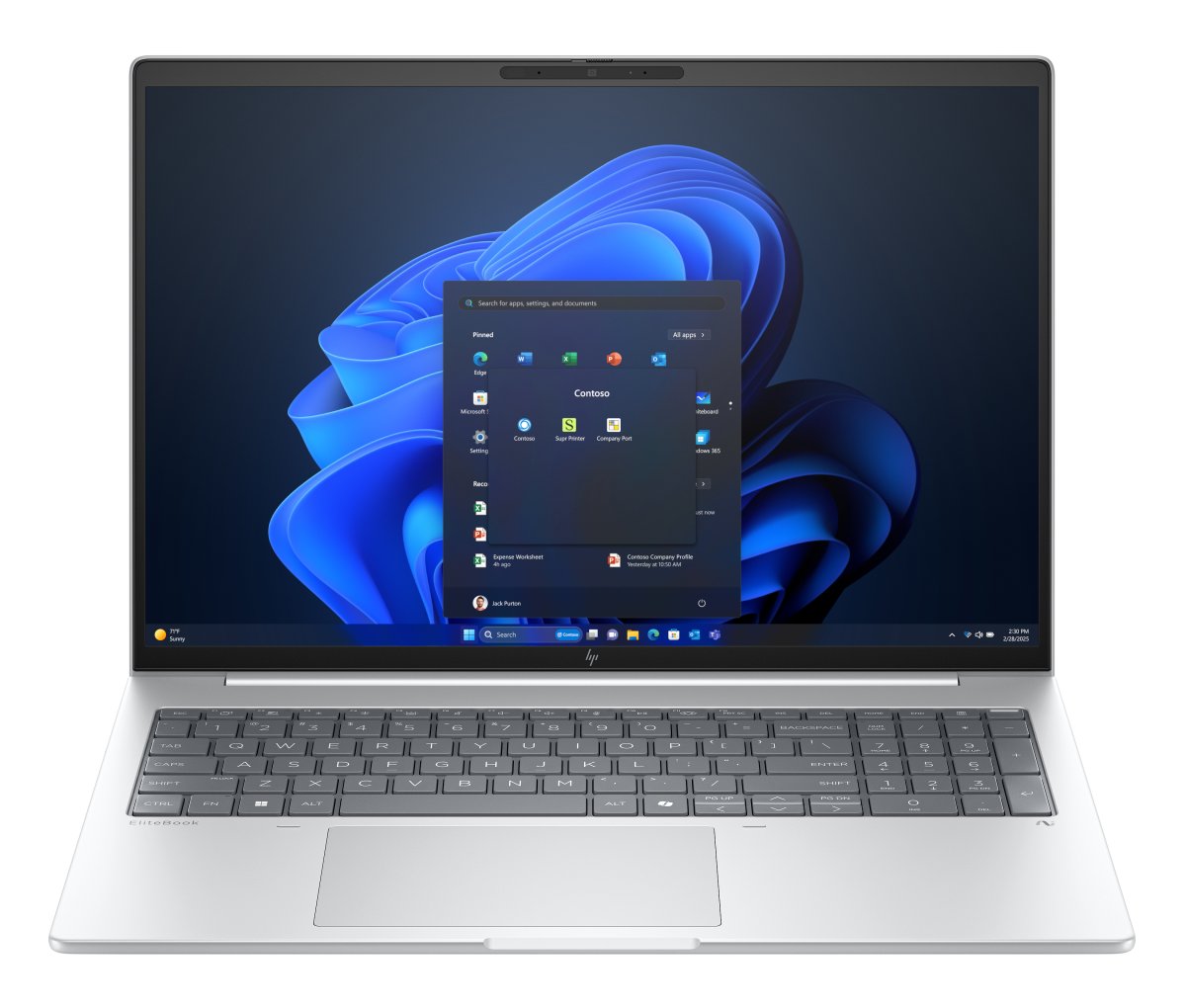 HP EliteBook 8 G1i Next Gen AI PC Copilot+ PC Intel Core Ultra 5 238V Laptop 40.6 cm (16") WUXGA 32 GB LPDDR5x-SDRAM 512 GB SSD Wi-Fi 7 (802.11be) Windows 11 Pro Silver