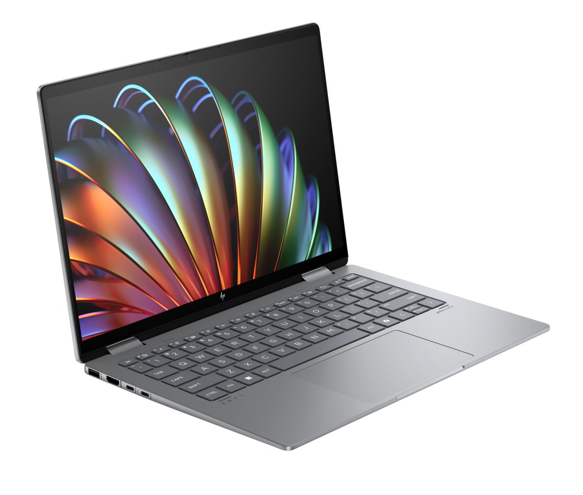 HP ENVY x360 14-fa0009na AMD Ryzen™ 5 8640HS Hybrid (2-in-1) 35.6 cm (14") Touchscreen 2K 16 GB LPDDR5-SDRAM 512 GB SSD Wi-Fi 6E (802.11ax) Windows 11 Home AI PC Silver - Image 3