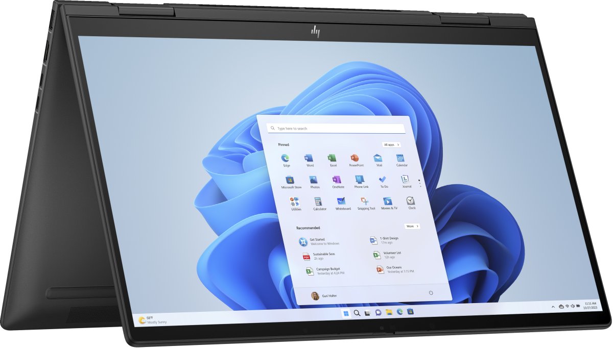 HP ENVY x360 15-fh0000na AMD Ryzen™ 7 7730U Hybrid (2-in-1) 39.6 cm (15.6") Touchscreen Full HD 16 GB LPDDR4x-SDRAM 512 GB SSD Wi-Fi 6E (802.11ax) Windows 11 Home Black