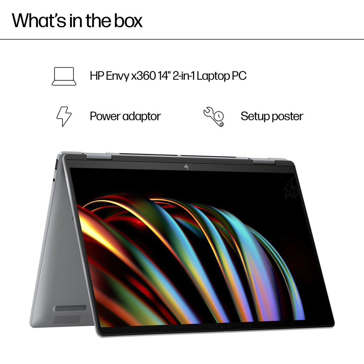 HP ENVY x360 14-fc0005na Intel Core Ultra 5 125U Hybrid (2-in-1) 35.6 cm (14") Touchscreen 3K 16 GB LPDDR5-SDRAM 512 GB SSD Wi-Fi 6E (802.11ax) Windows 11 Home AI PC Silver - Image 6