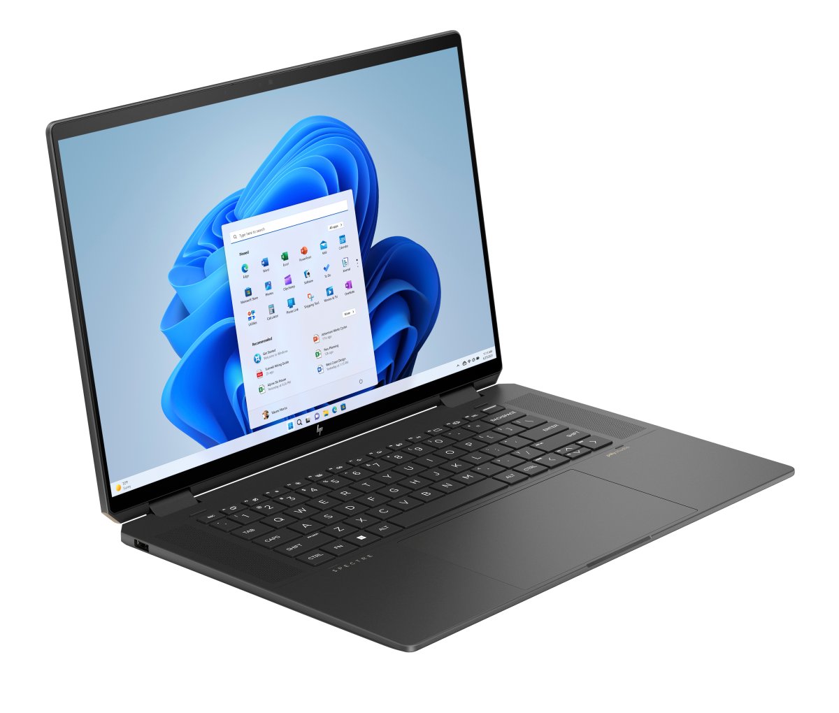 HP Spectre x360 16-aa0001na Intel Core Ultra 7 155H Hybrid (2-in-1) 40.6 cm (16") Touchscreen 3K 16 GB LPDDR5x-SDRAM 1 TB SSD NVIDIA GeForce RTX 4050 Wi-Fi 7 (802.11be) Windows 11 Home AI PC Black - Image 2