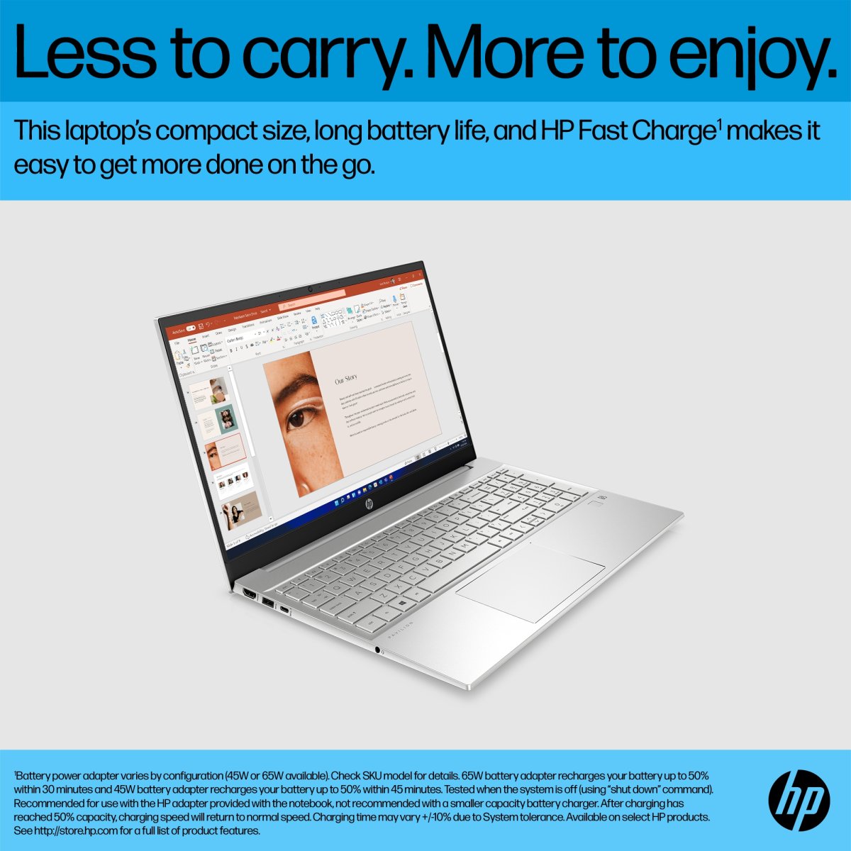 HP Pavilion 15-eg2017na Intel® Core™ i5 i5-1235U Laptop 39.6 cm (15.6") Touchscreen Full HD 8 GB DDR4-SDRAM 512 GB SSD Wi-Fi 6 (802.11ax) Windows 11 Home Silver - Image 12