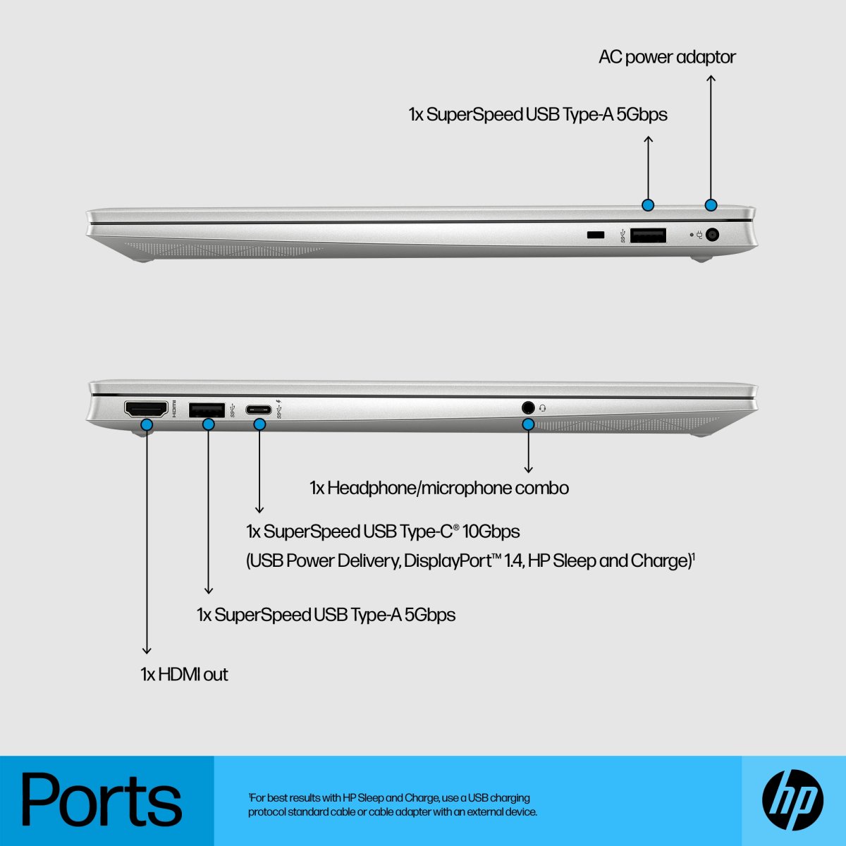 HP Pavilion 15-eg2017na Intel® Core™ i5 i5-1235U Laptop 39.6 cm (15.6") Touchscreen Full HD 8 GB DDR4-SDRAM 512 GB SSD Wi-Fi 6 (802.11ax) Windows 11 Home Silver - Image 15